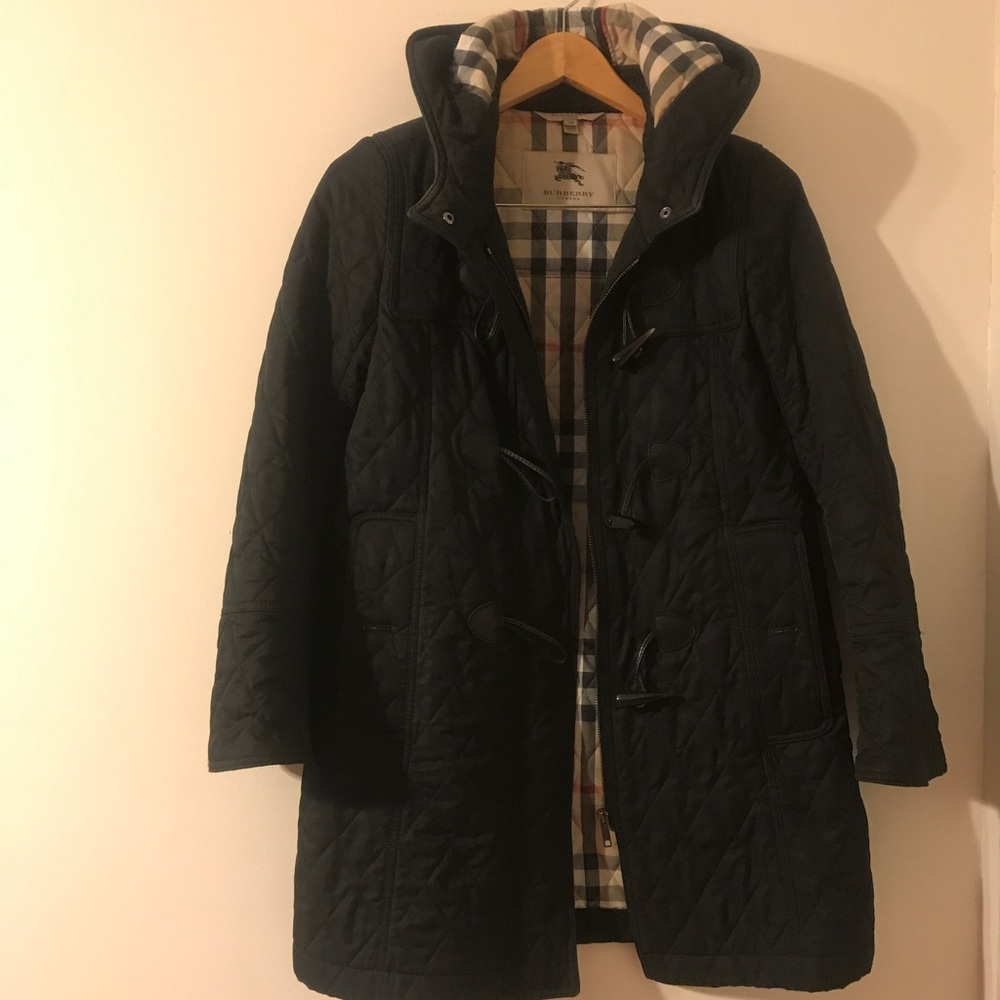 Light Burberry Hooded Trench Coat